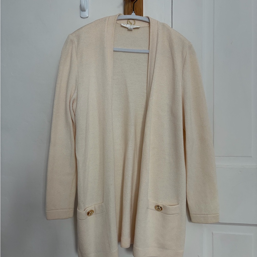 St. John Cream Cardigan S - Picture 2 of 8